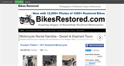 Desktop Screenshot of bikesrestored.com